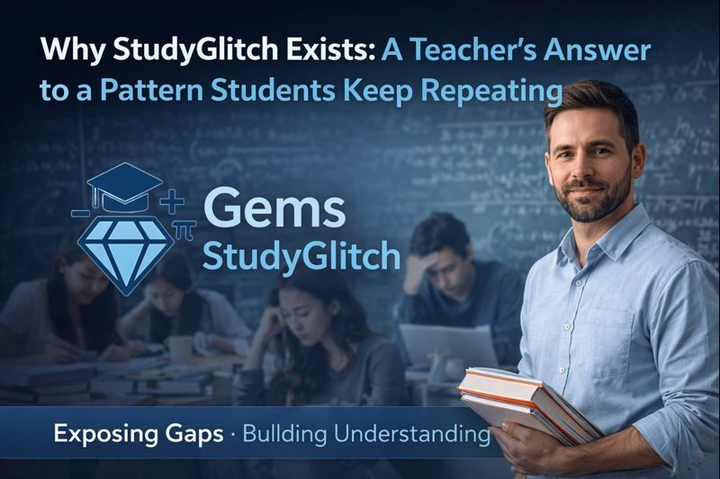 Why StudyGlitch Exists: A Teacher’s Answer to a Pattern Students Keep Repeating