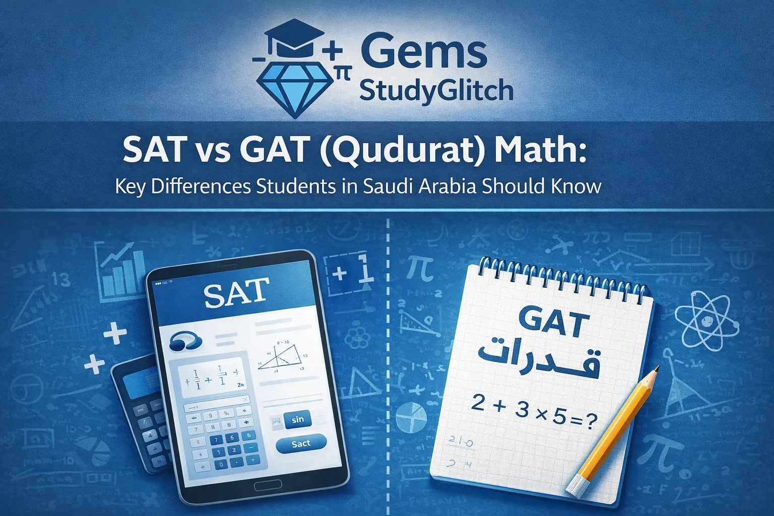 SAT vs GAT (Qudurat) Math: Key Differences Students in Saudi Arabia Should Know