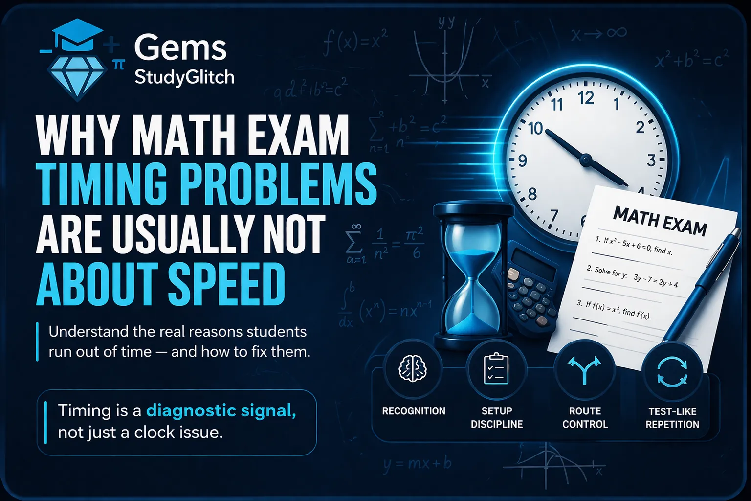 Why Math Exam Timing Problems Are Usually Not About Speed