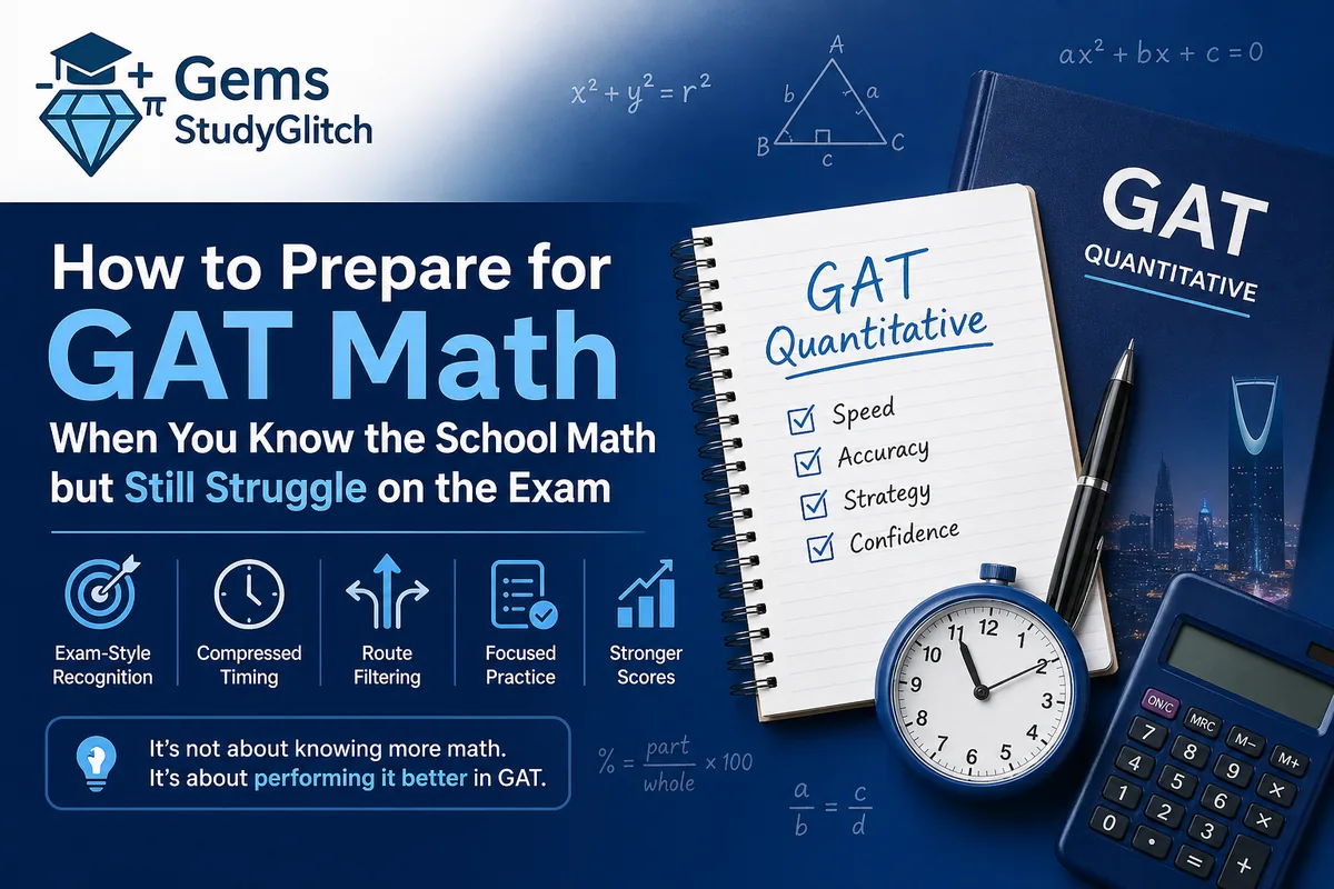 How to Prepare for GAT Math When You Know the School Math but Still Struggle on the Exam