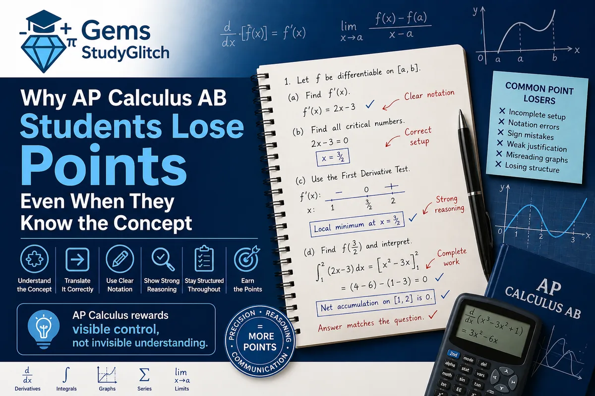 Why AP Calculus AB Students Lose Points Even When They Know the Concept