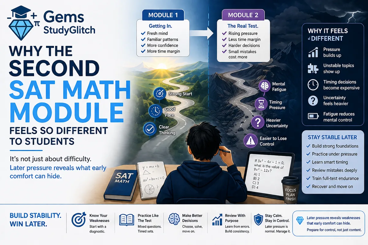 Why the Second SAT Math Module Feels So Different to Students