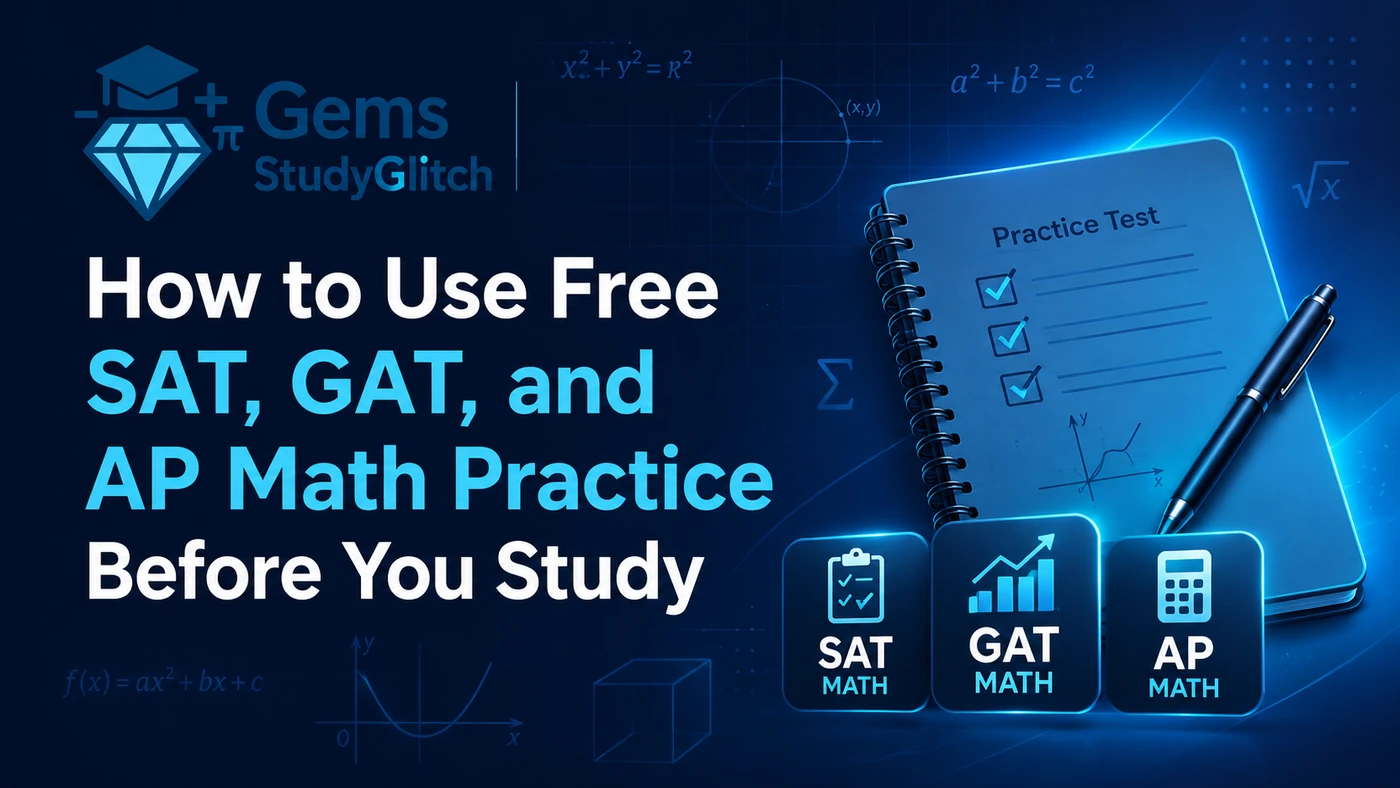 How to Use Free SAT, GAT, and AP Math Practice Before You Study