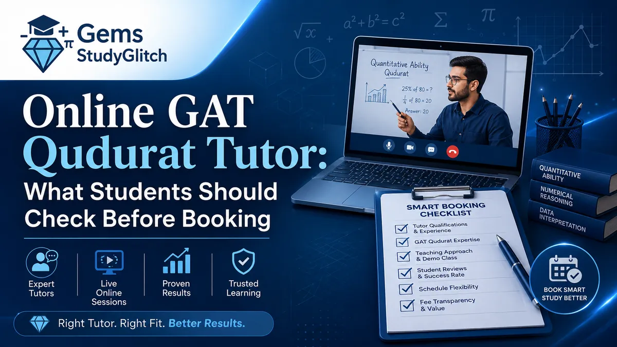 Online GAT Qudurat Tutor: What Students Should Check Before Booking