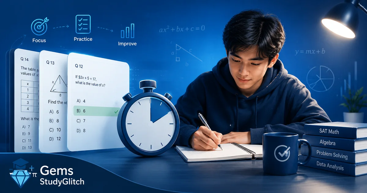SAT Math Practice Questions: How to Practice Without Wasting Time